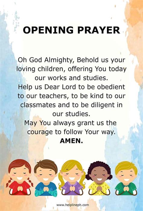 5 Inspiring Examples of Opening Prayer for School Programs .